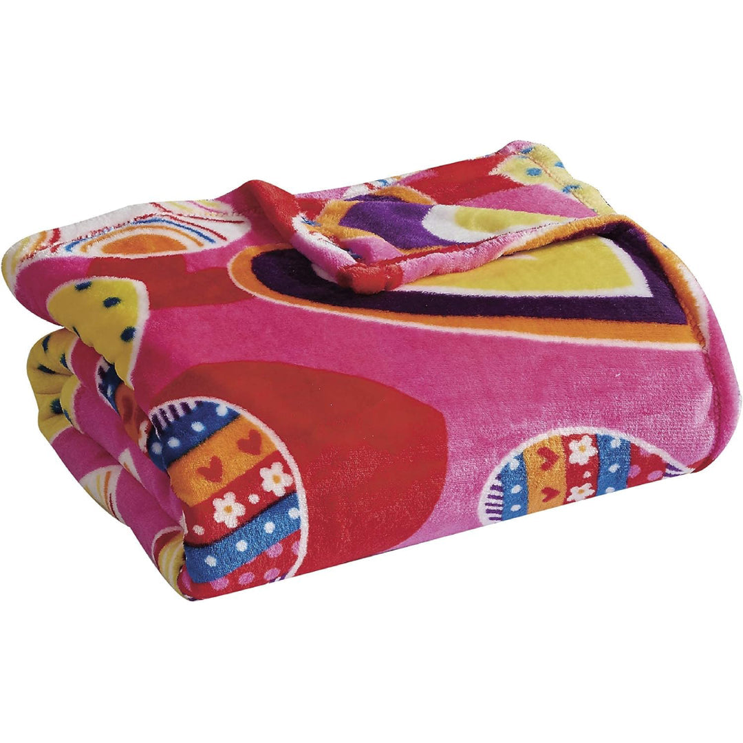 Ultra Plush Mothers Day Valentine's Day Heart-Themed Throw Blanket – Soft, Cozy, and Luxurious Fleece, 50" x 60"