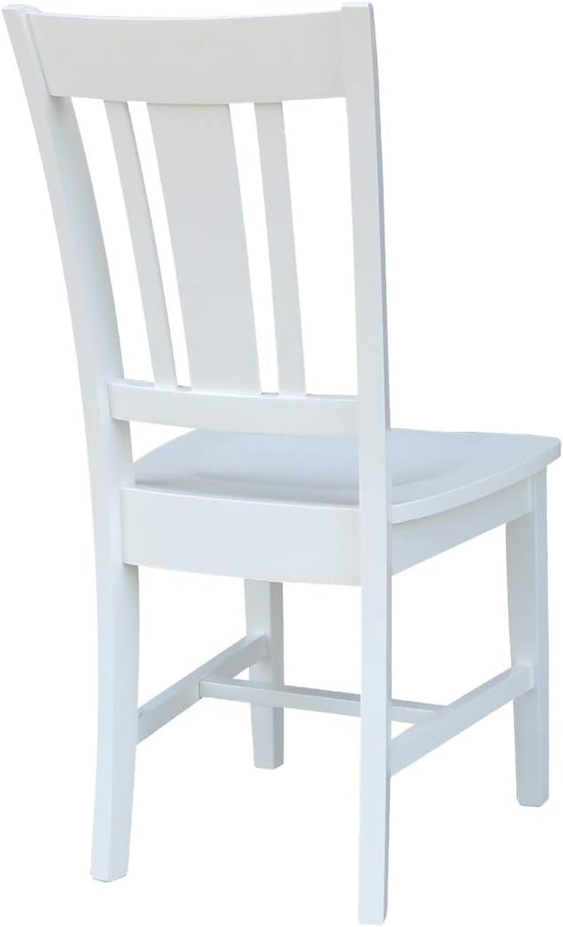 Set of Two White San Remo Splatback Dining Chairs