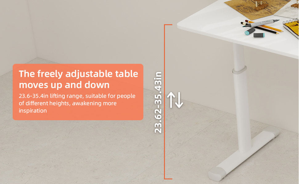 Adjustable Study Desk: Height-Adjustable & Multifunctional