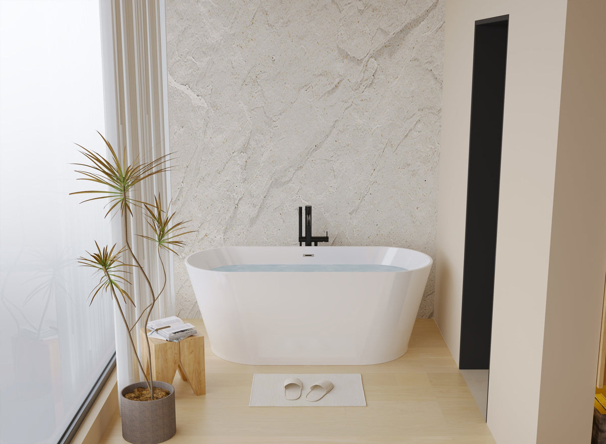 55" Acrylic Freestanding Bathtub