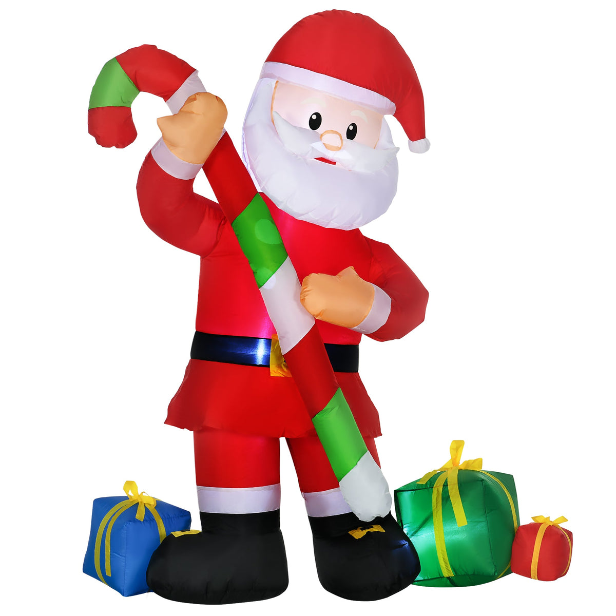 HOMCOM 6ft Christmas Inflatables Santa Claus Decoration