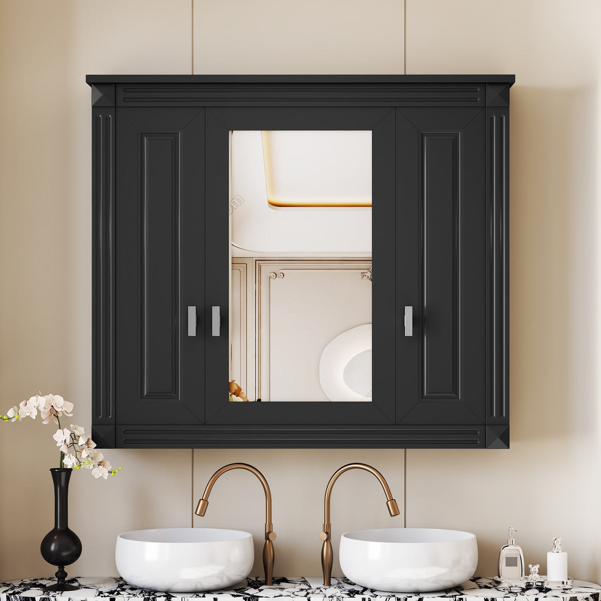 Bathroom Wall Cabinet with Mirror