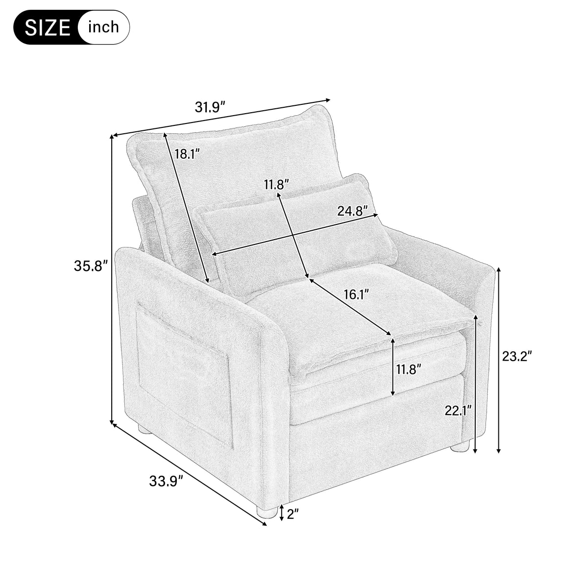 Modern Single Seat Accent Chair