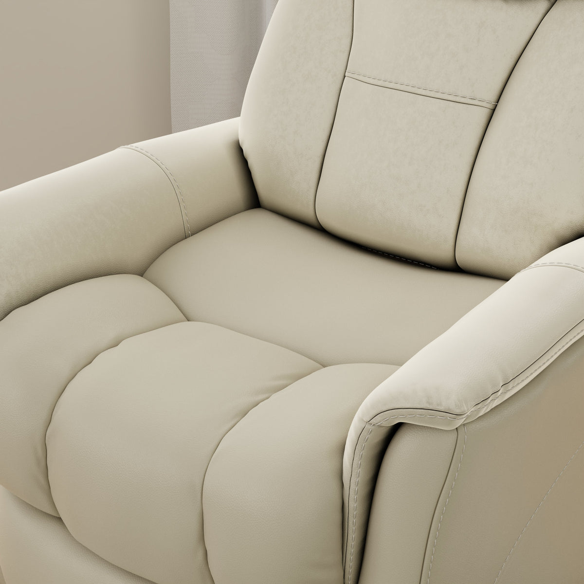 Global Home Swivel Glider Recliner with Manual Adjustable Headrest & Footrest