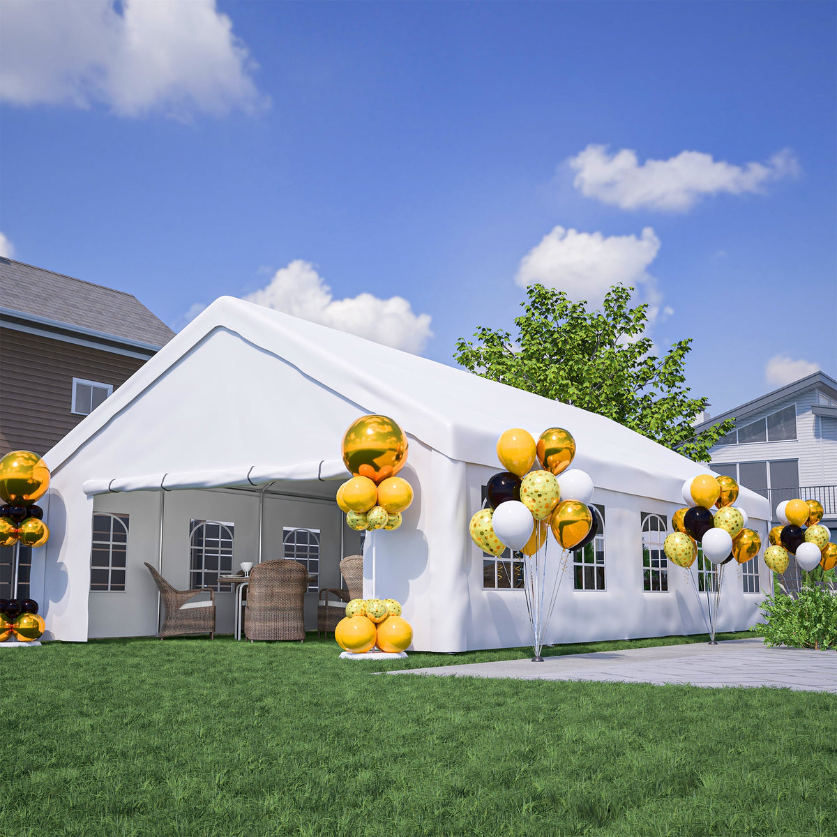 20x32 FT Party Tent with Removable Sidewalls