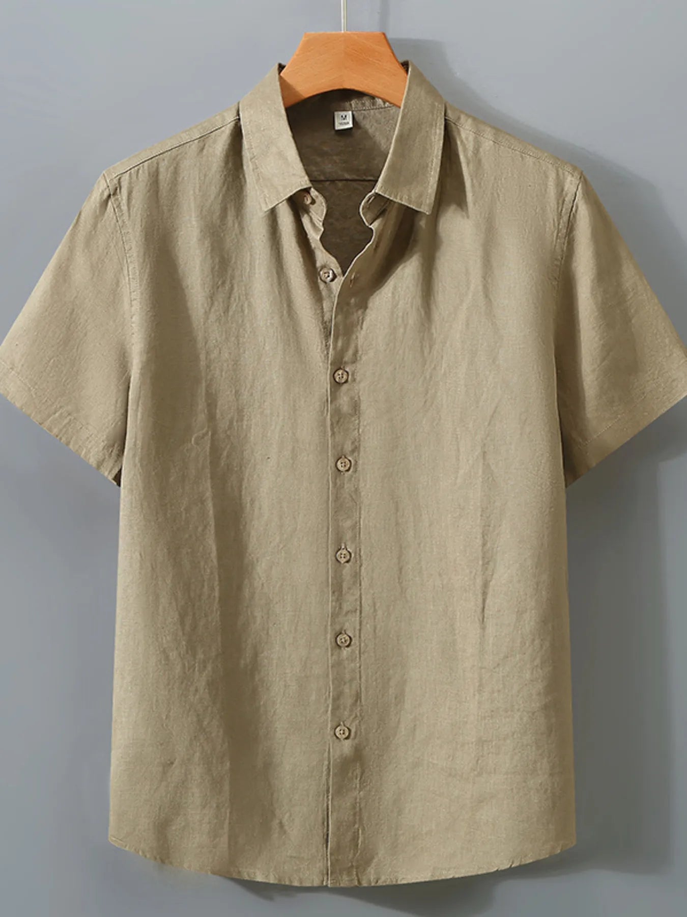 Short Sleeve Button-Up Shirt Plus Size