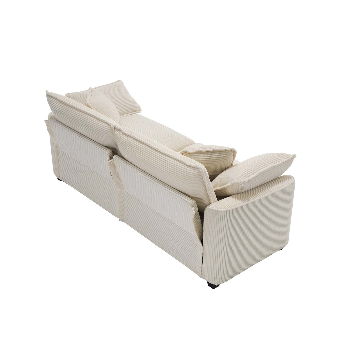 Modern Fabric Living Room Sofa 2-Piece Set
