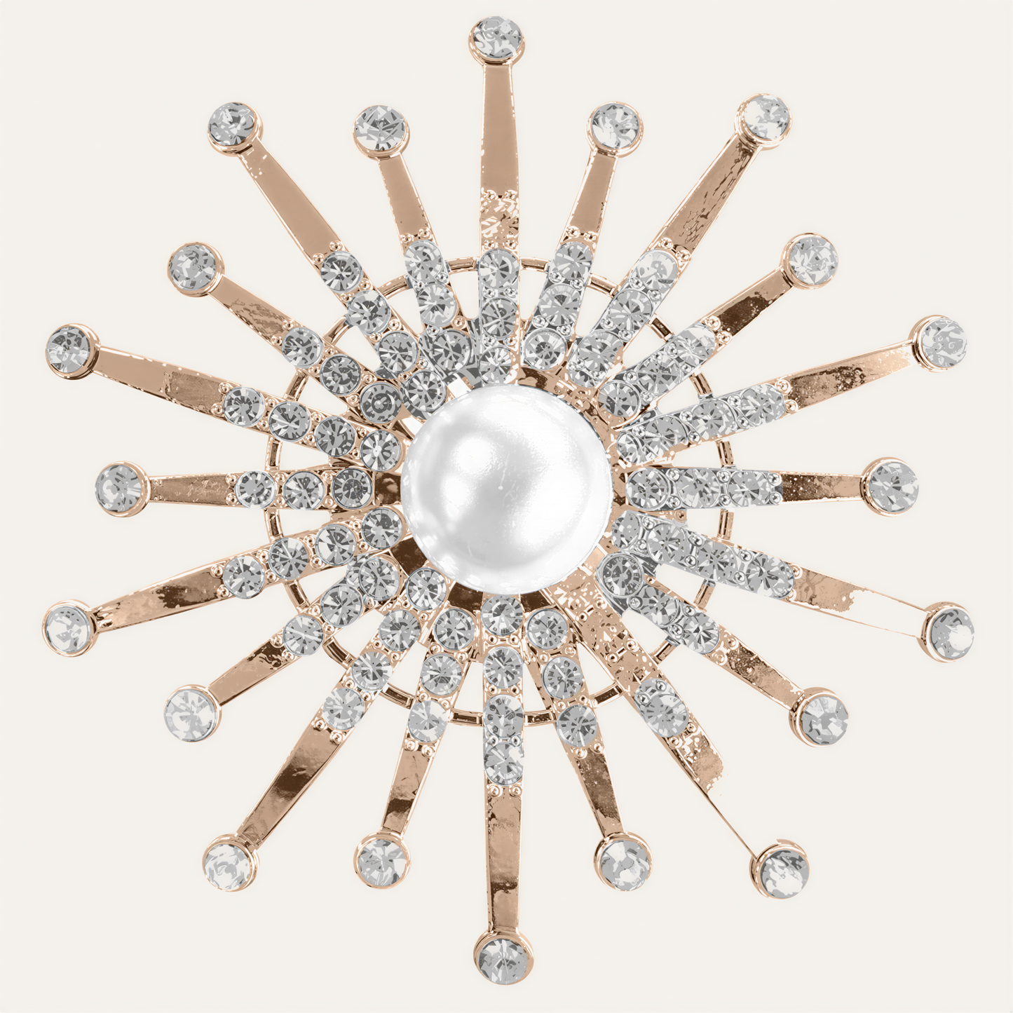 Gold Floral Napkin Rings – Elegant Pearl Table Setting Rings for Dining Decor