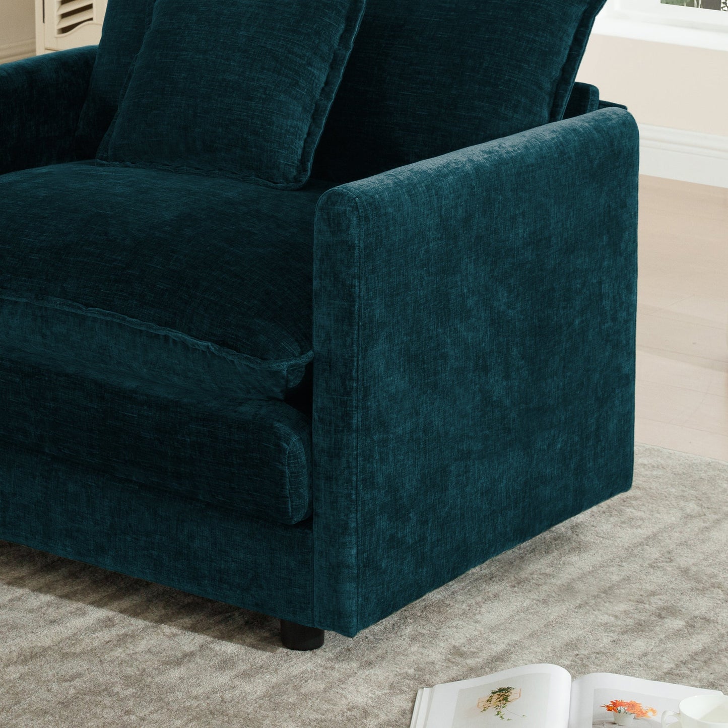 Free Combination Modular Sofa - 4 Seater Chenille Fabric