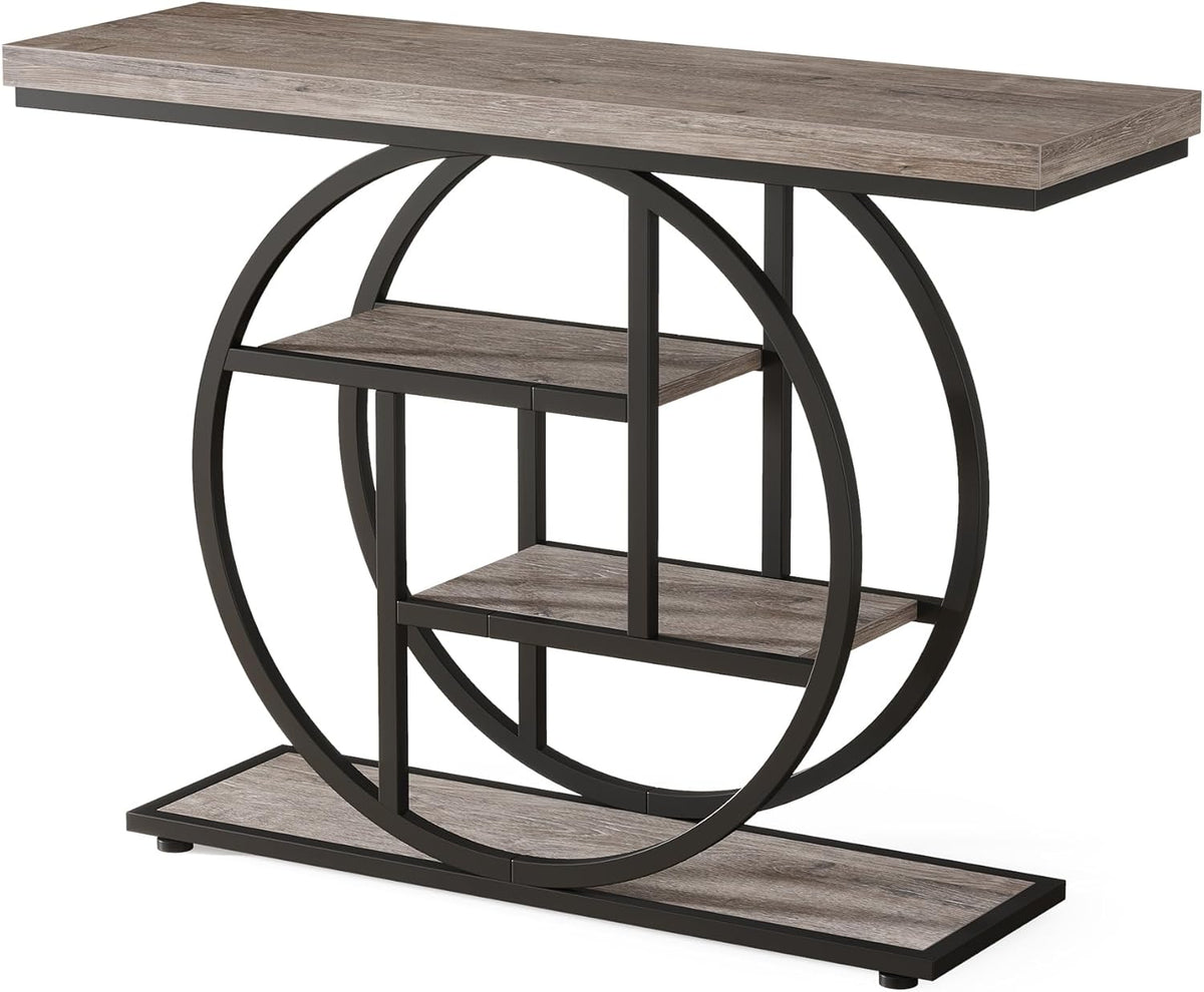 41.3" Industrial Console Table, 4-Tier