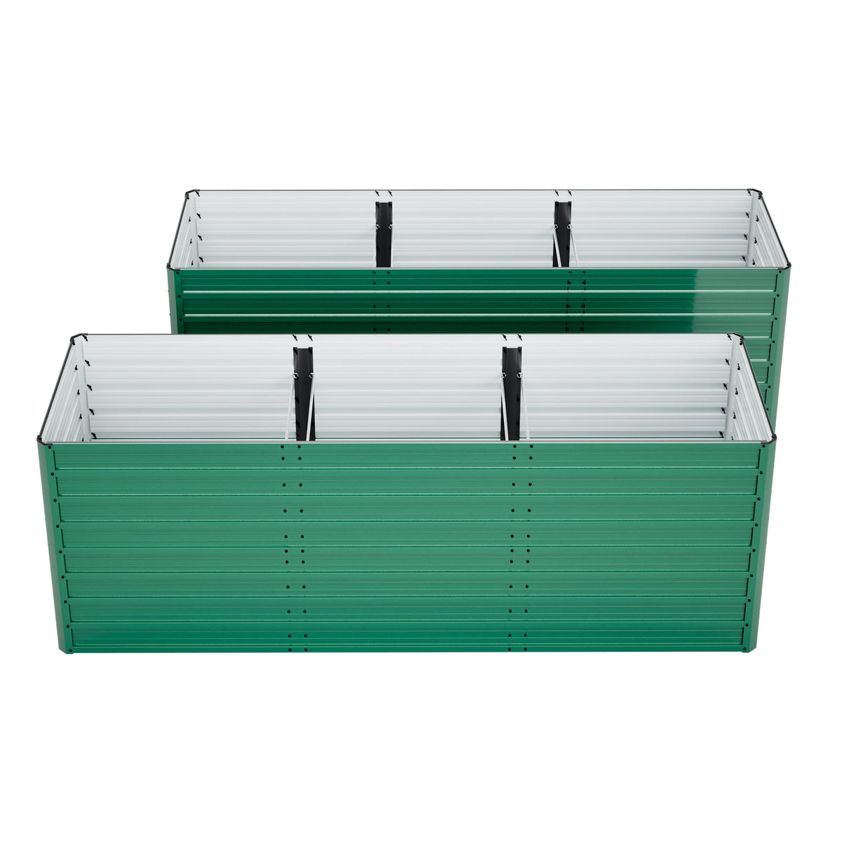 2-Pack 93.7"x31.5"x32.3" Raised Garden Bed