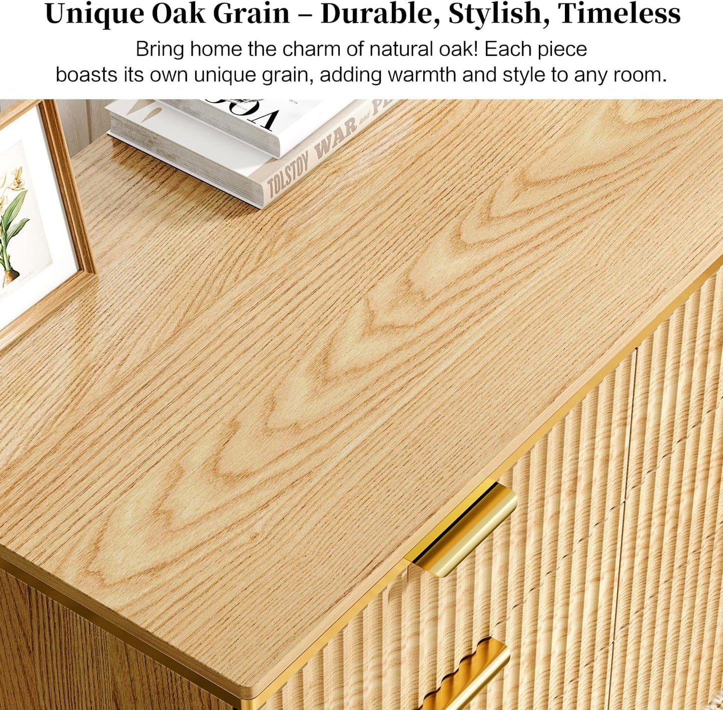 Oak Forty Seven Inch L Shaped Corner Desk With Drawers