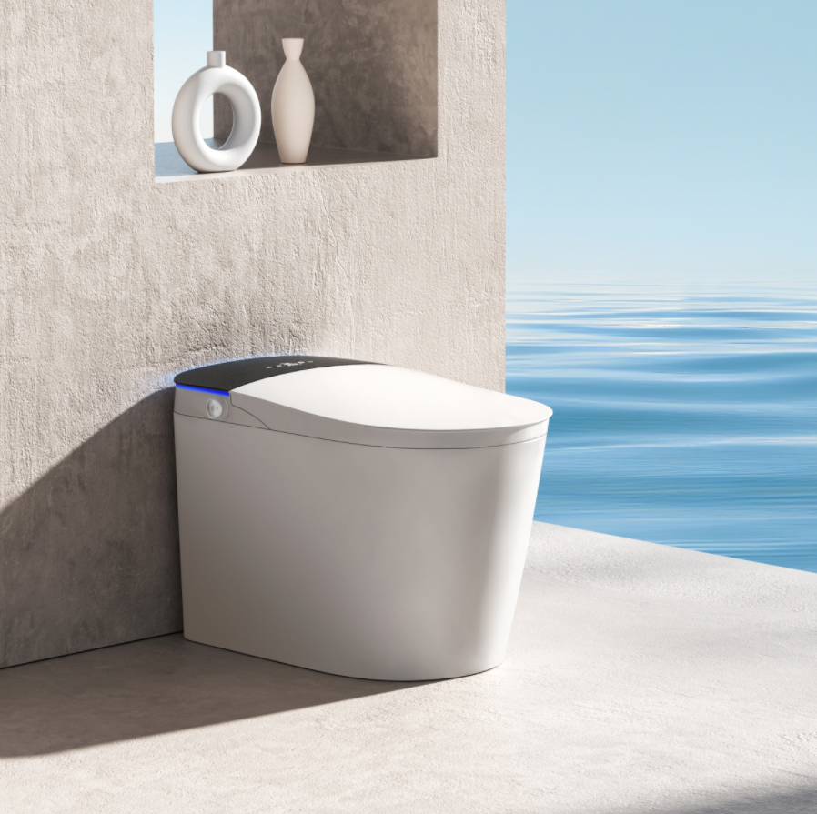Fully Intelligent Toilet with Automatic Flip Cover