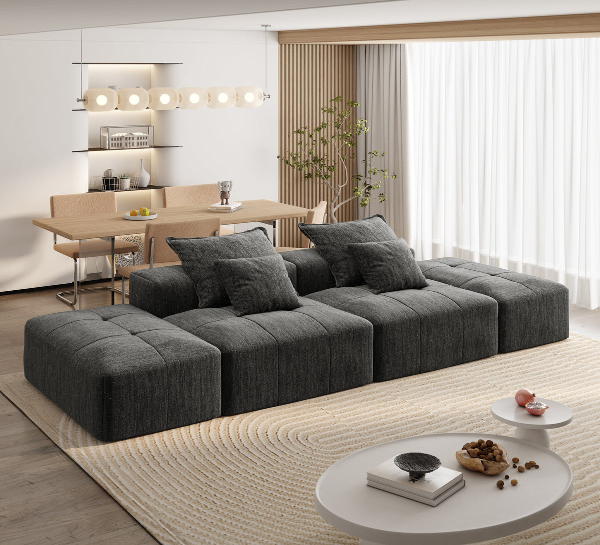 Modern Oversized Modular Sectional Sofa