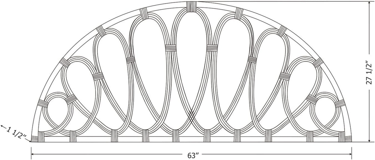 Elegant Wall-Mounted Headboard With Curvaceous Flower Petals