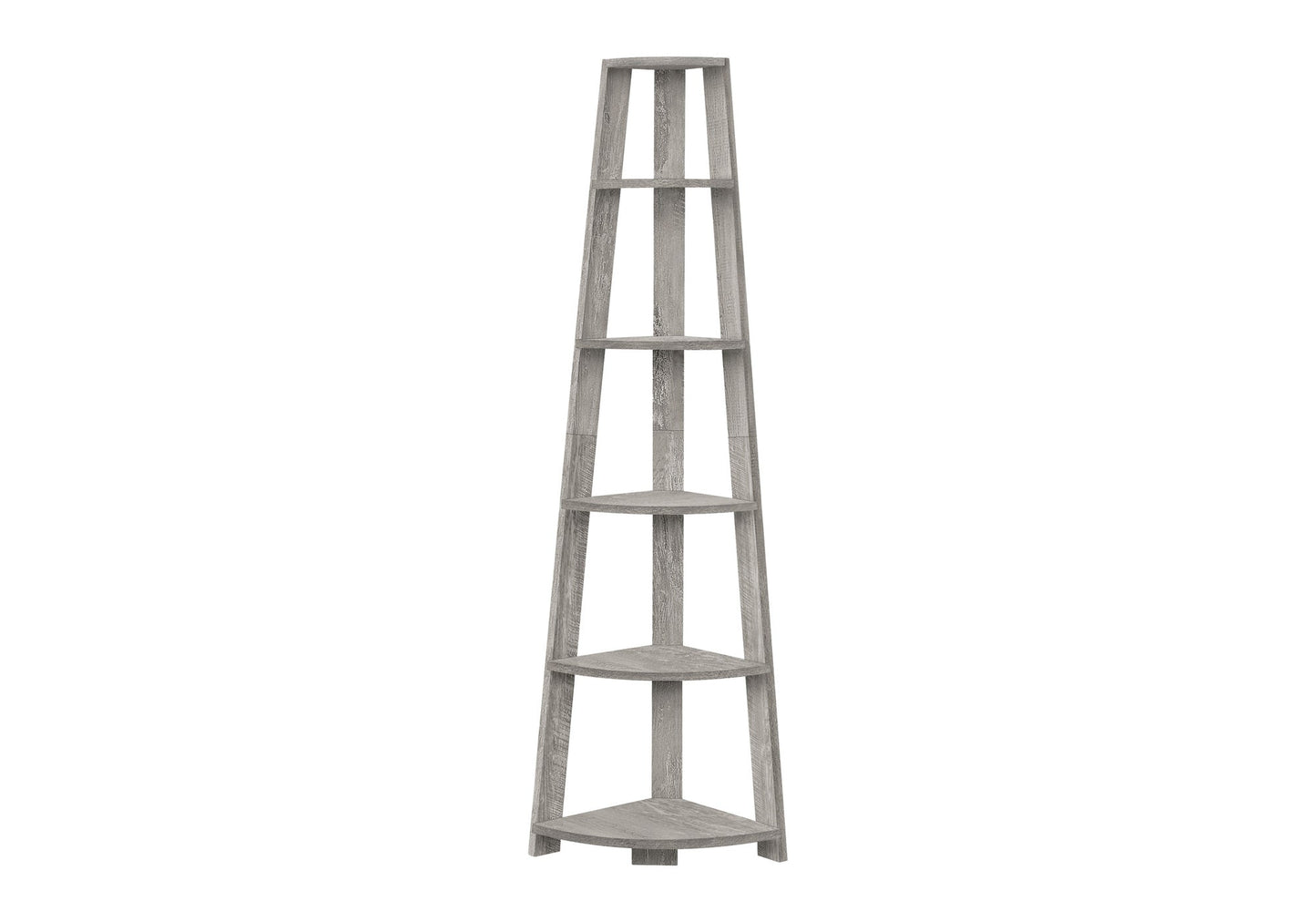 Corner 5 Tier Bookshelf - 72" Tall