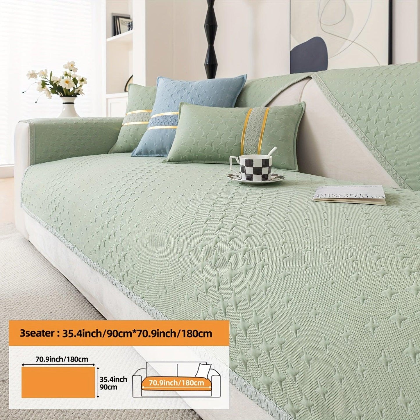 Summer Cooling Silk Non-slip Sofa Cover- Couch Cover for Dogs