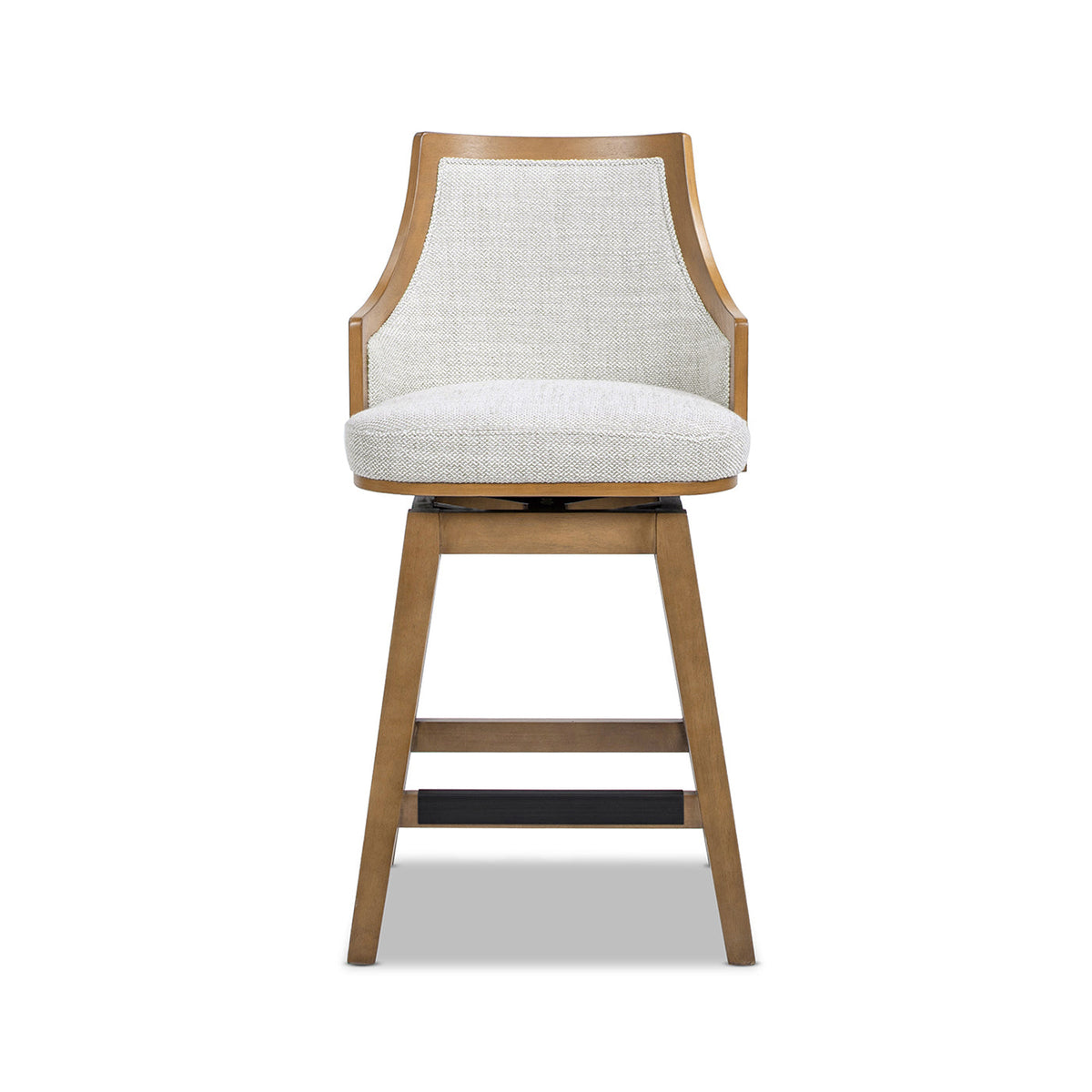 Bahama 26" Cane Rattan High-Back Swivel Counter Stool