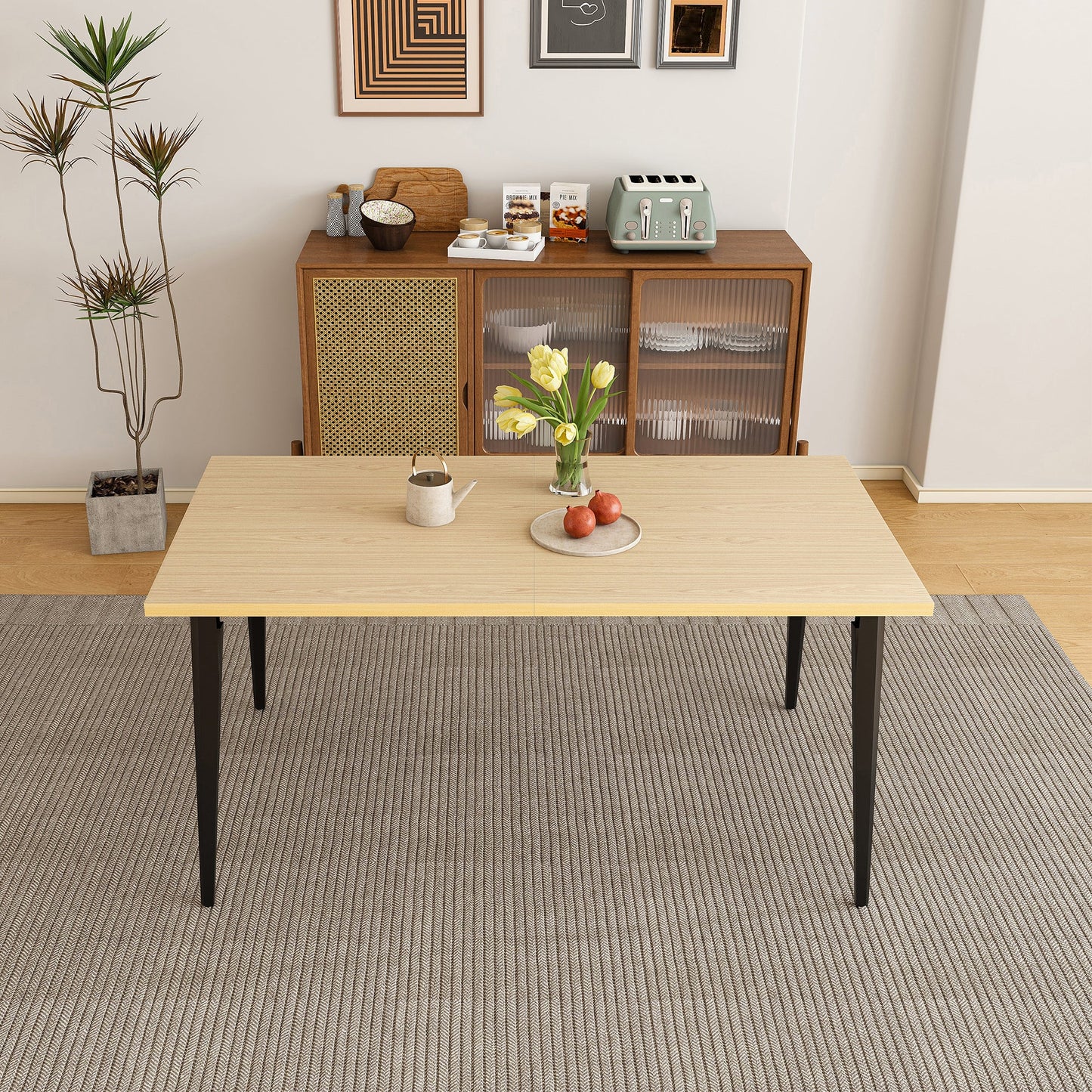 63-Inch Modern Dining Table