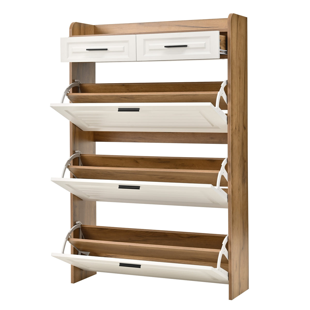Narrow Shoe Storage Cabinet for Entryway
