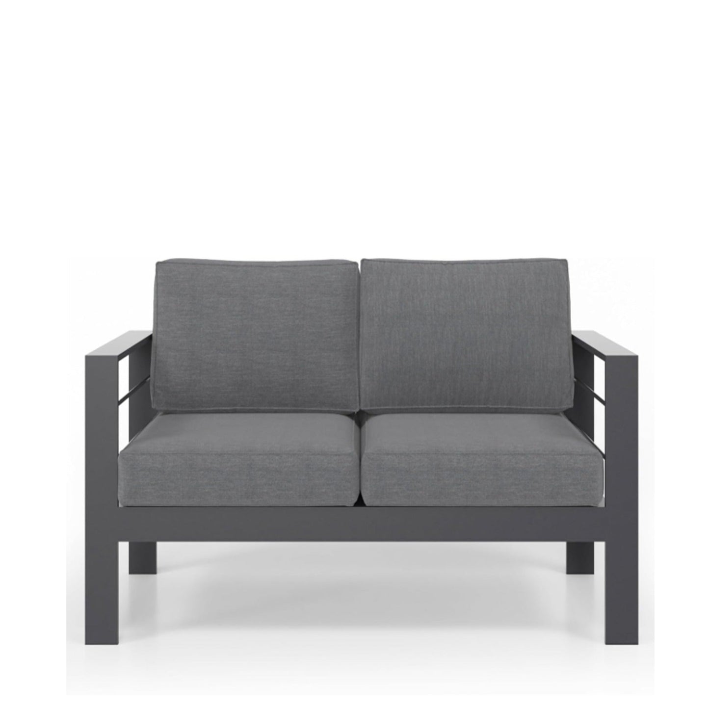 50" All-Weather Aluminum Patio Loveseat