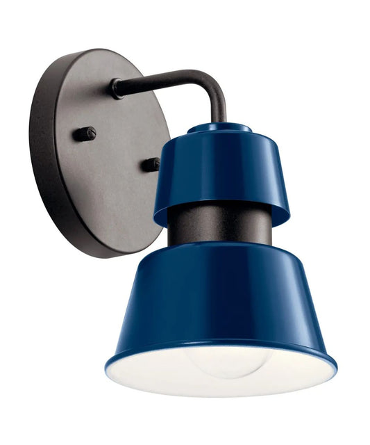 Lozano 8"H, 1-Light Catalina Blue Metal Outdoor Wall Sconce by Kichler