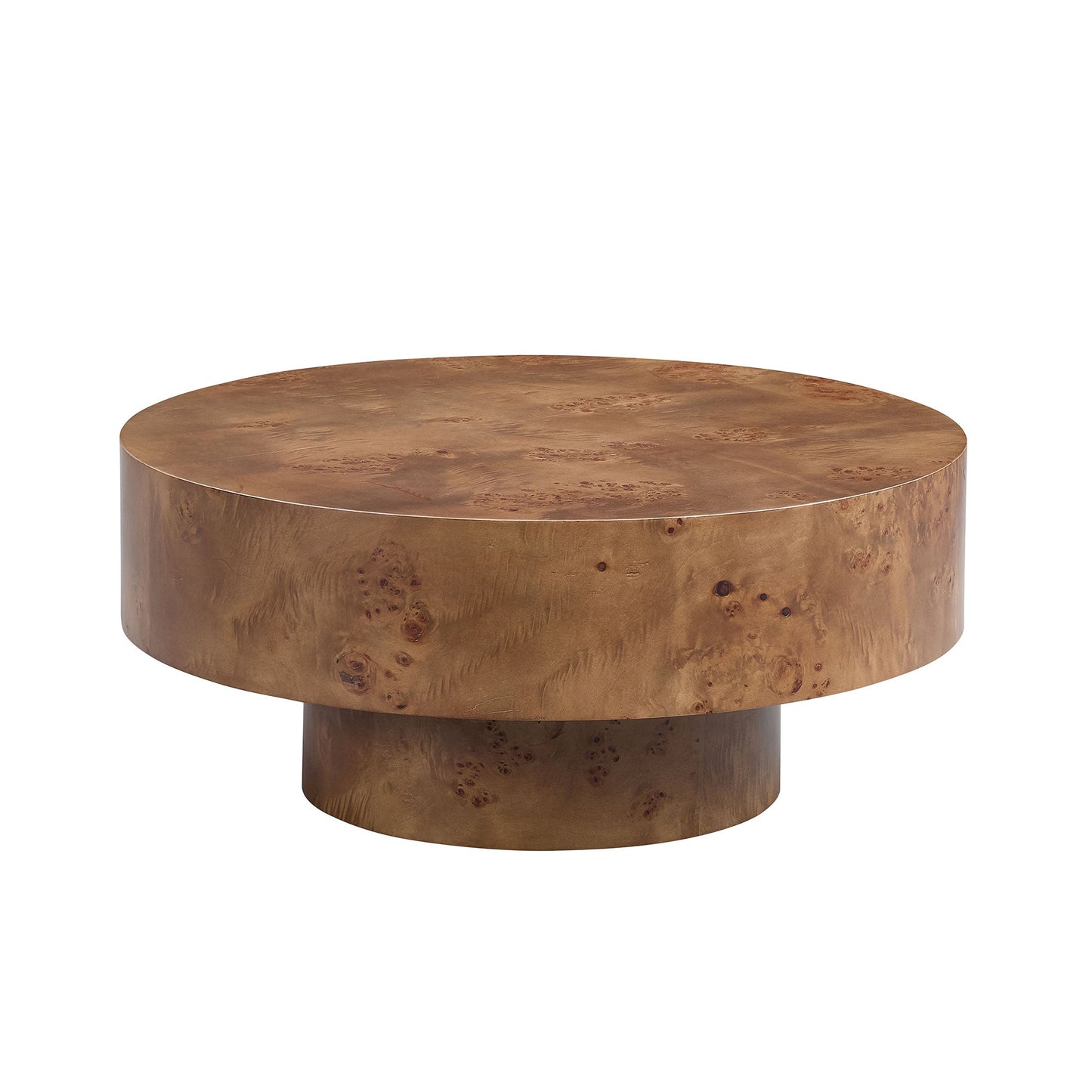 Burl Wood Veneer Coffee Table - 31.49'' Essentials