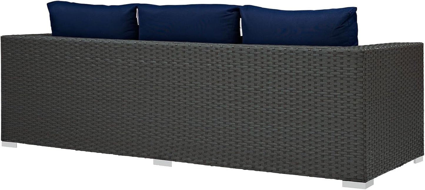 Weather-Resistant Wicker Rattan Outdoor Patio Sofa Set