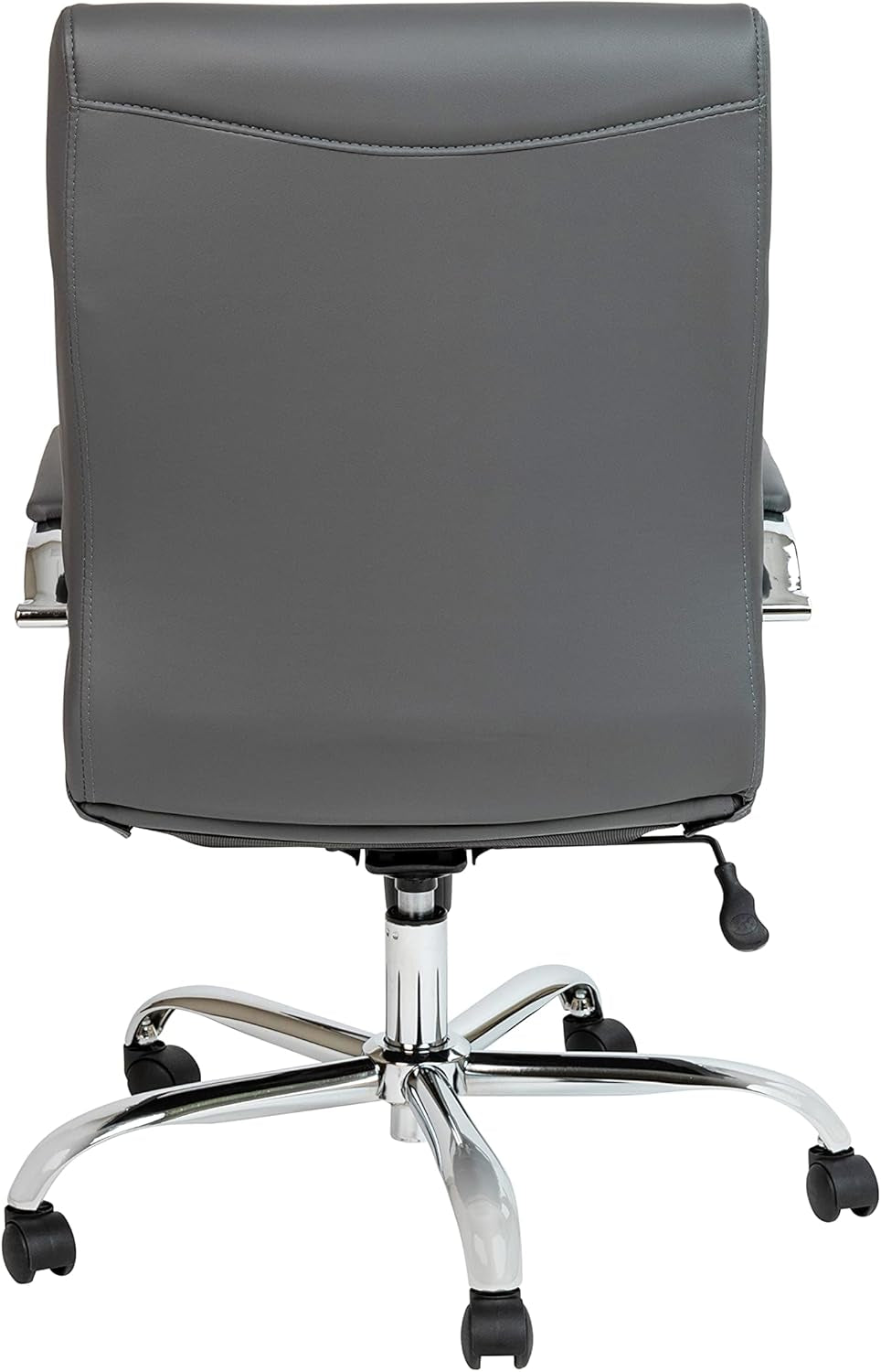 Gray LeatherSoft Office Chair With Swivel Adjustable Height
