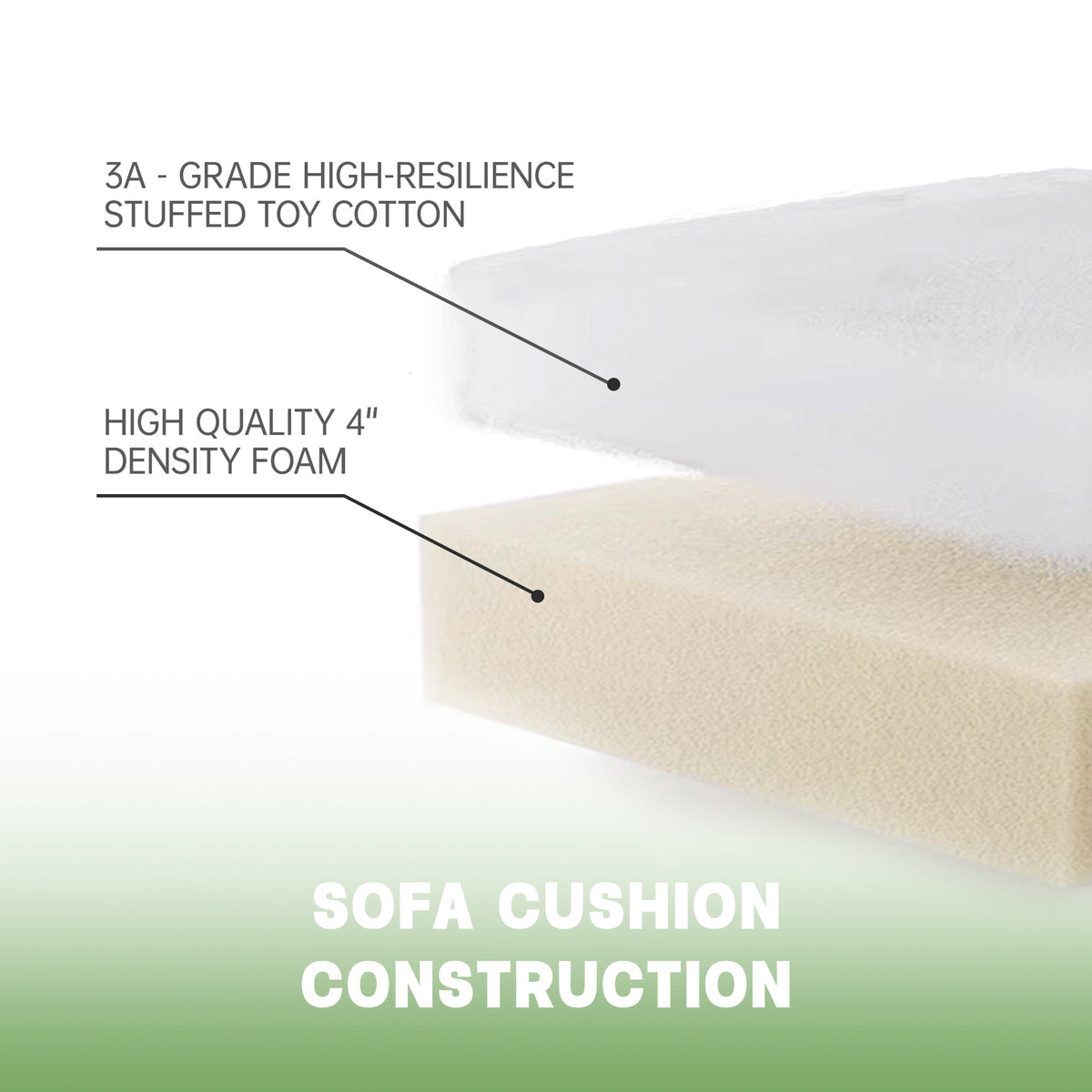 Slipcovered U-Shape Sectional Deep Seat Sofa Couch