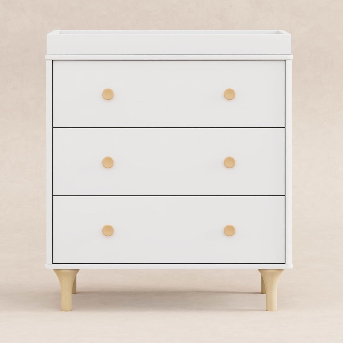 Lolly 3 Drawer Changer Dresser Removable Changing Tray White