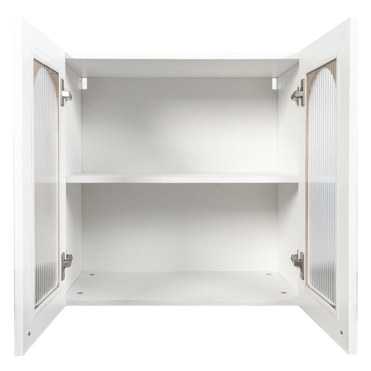 Wall Cabinet with Arched Glass Doors