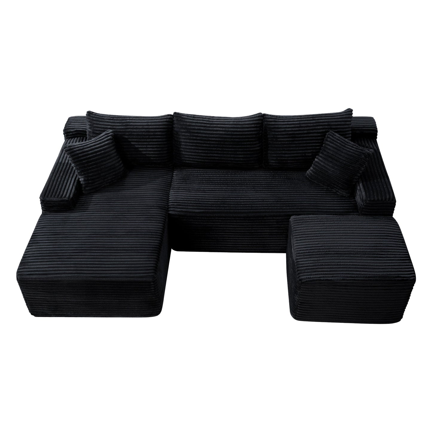 106.3" U-Shaped Cloud Sectional Sofa