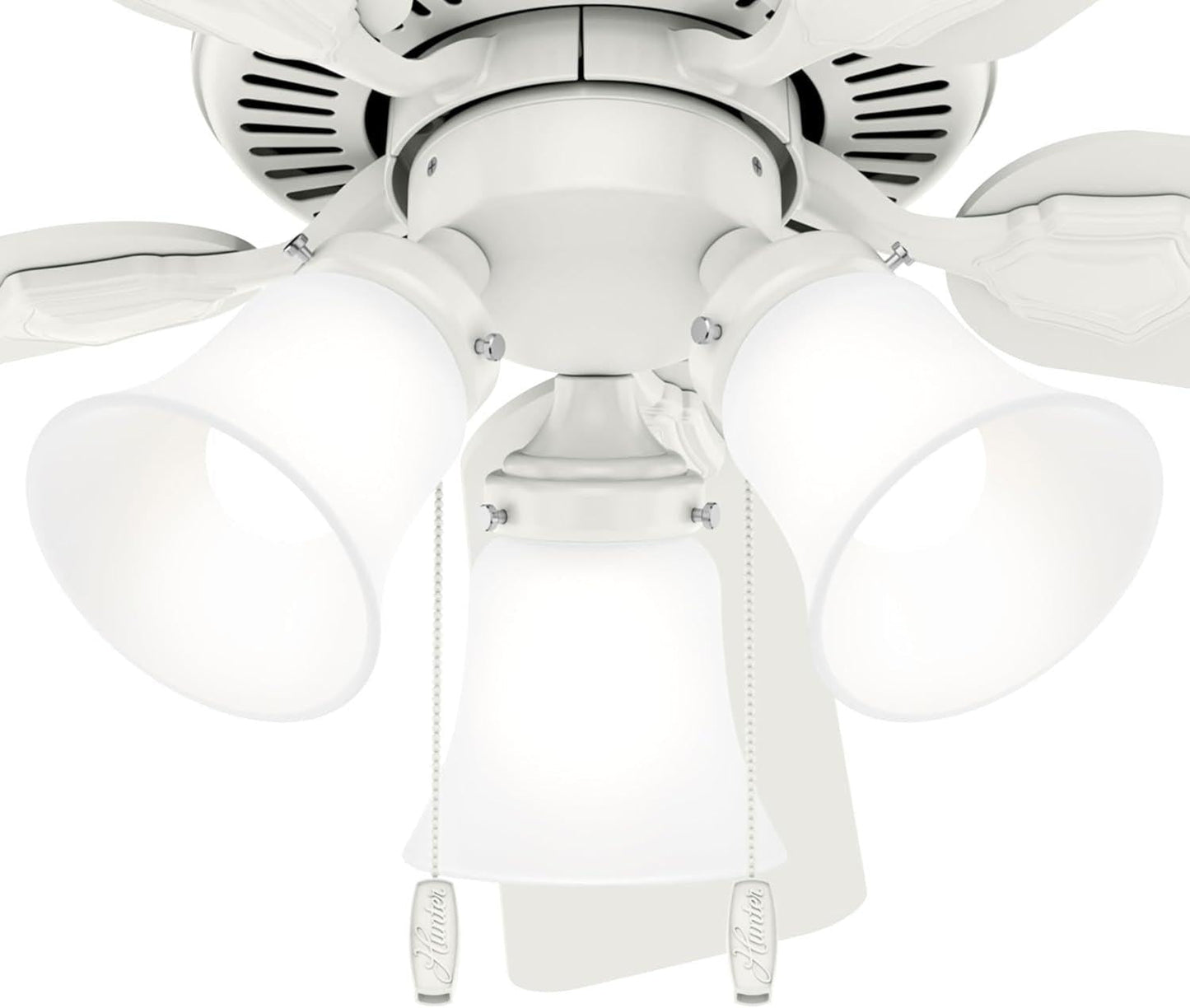 44 Inch Indoor Ceiling Fan With LED Lights Quiet Motor