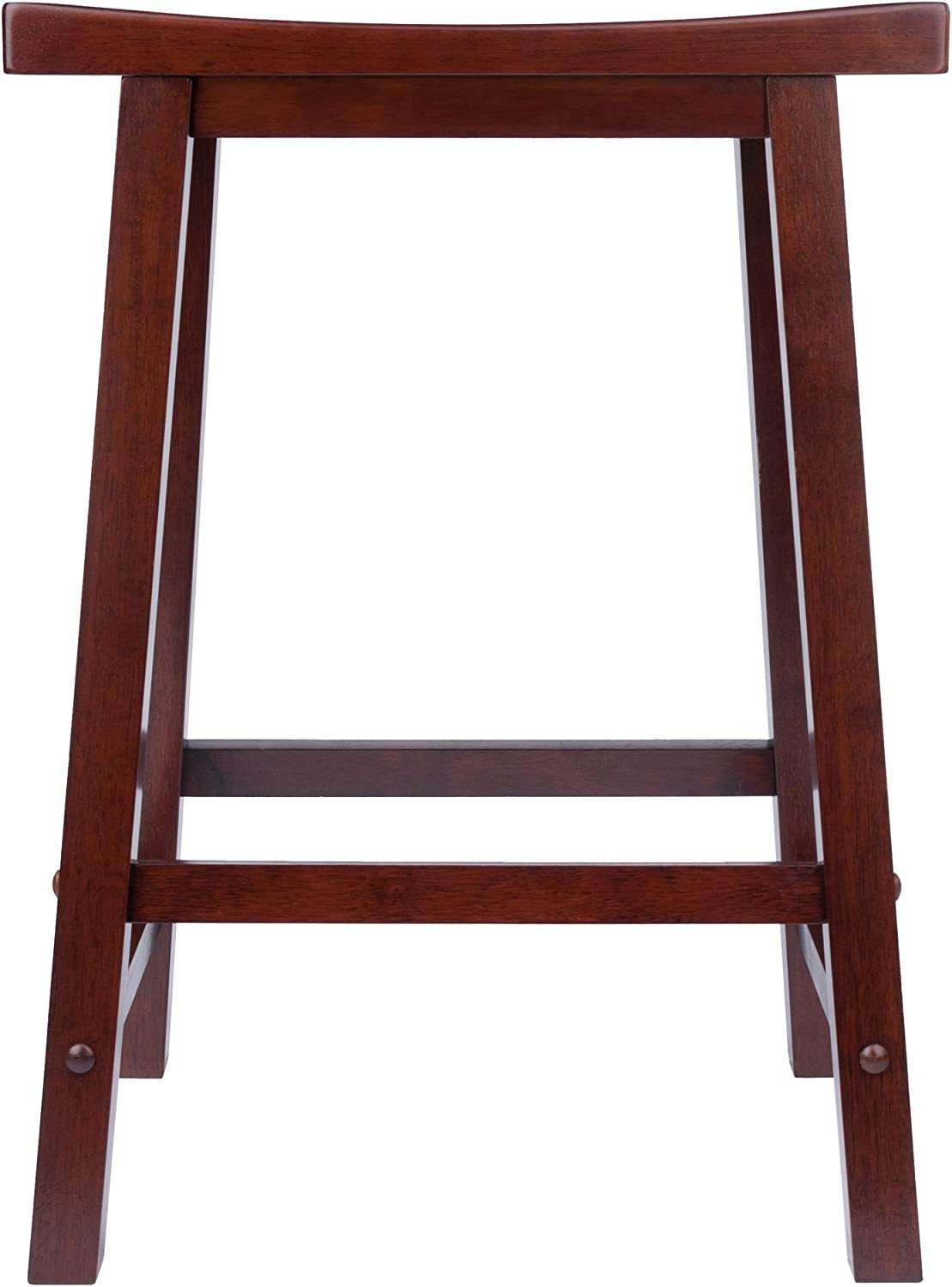 Satori 24 Inch Walnut Counter Stool For Modern Kitchen Bar