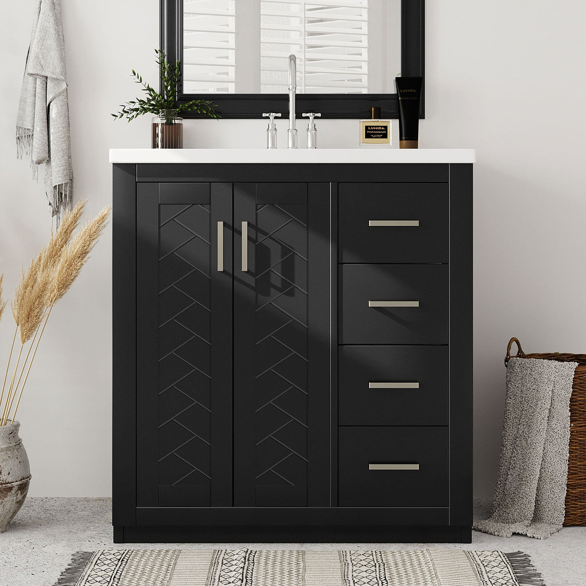 30'' Bathroom Vanity with Ceramic Sink Combo