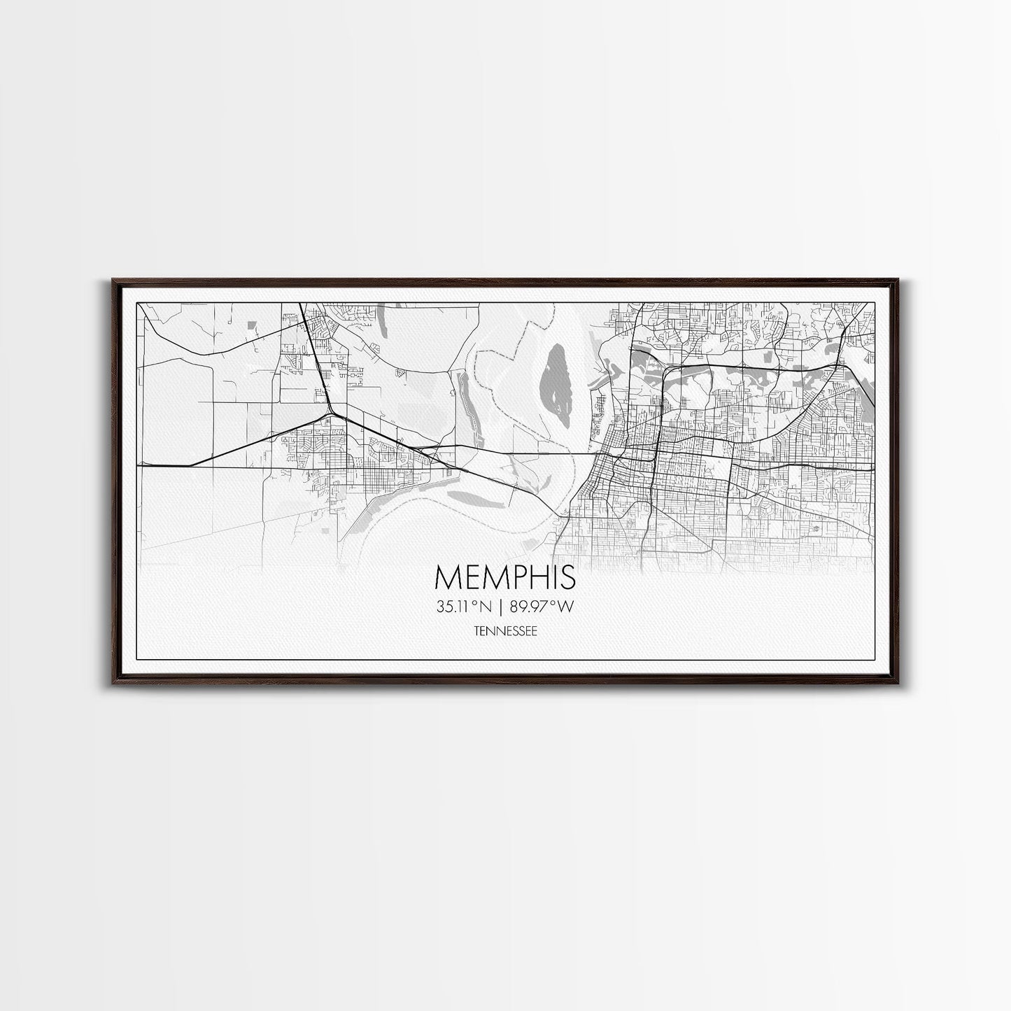 Memphis City Map, Tennessee Map, Map Art, Minimalist Wall Art, Wall Art, Canvas Art, Travel Gifts For Women, Country Home Décor, Music Room