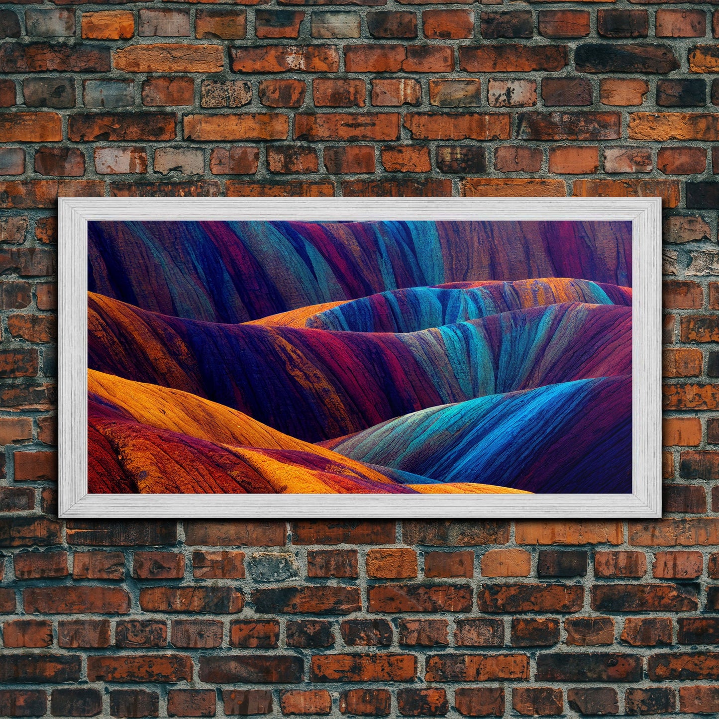 Beautiful Geological art, Geology, Colorful stone formations, ready to hang canvas print wall art, framed canvas wall art, mancave wall art