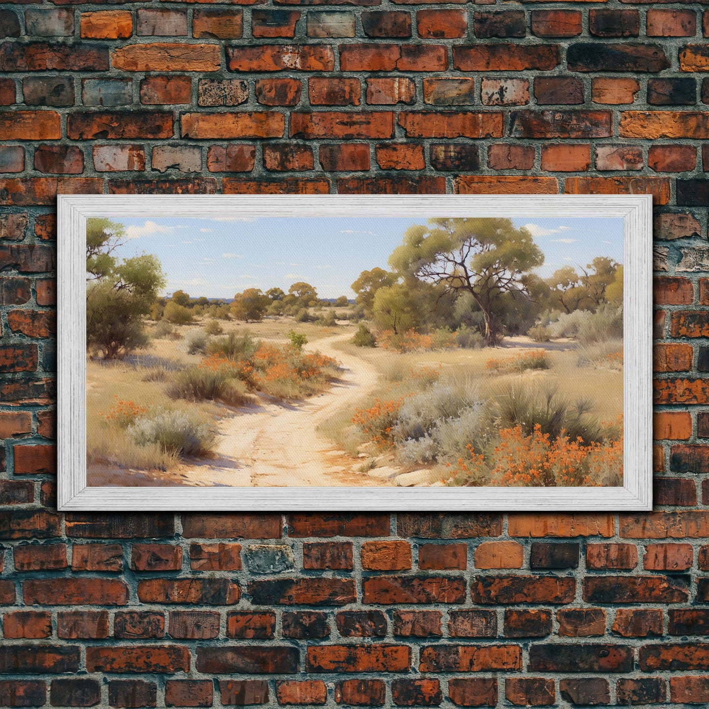 Landscape Oil Painting Canvas Print, West Texas Wall Art, West Texas Prairies, Made in Texas, Texan Art