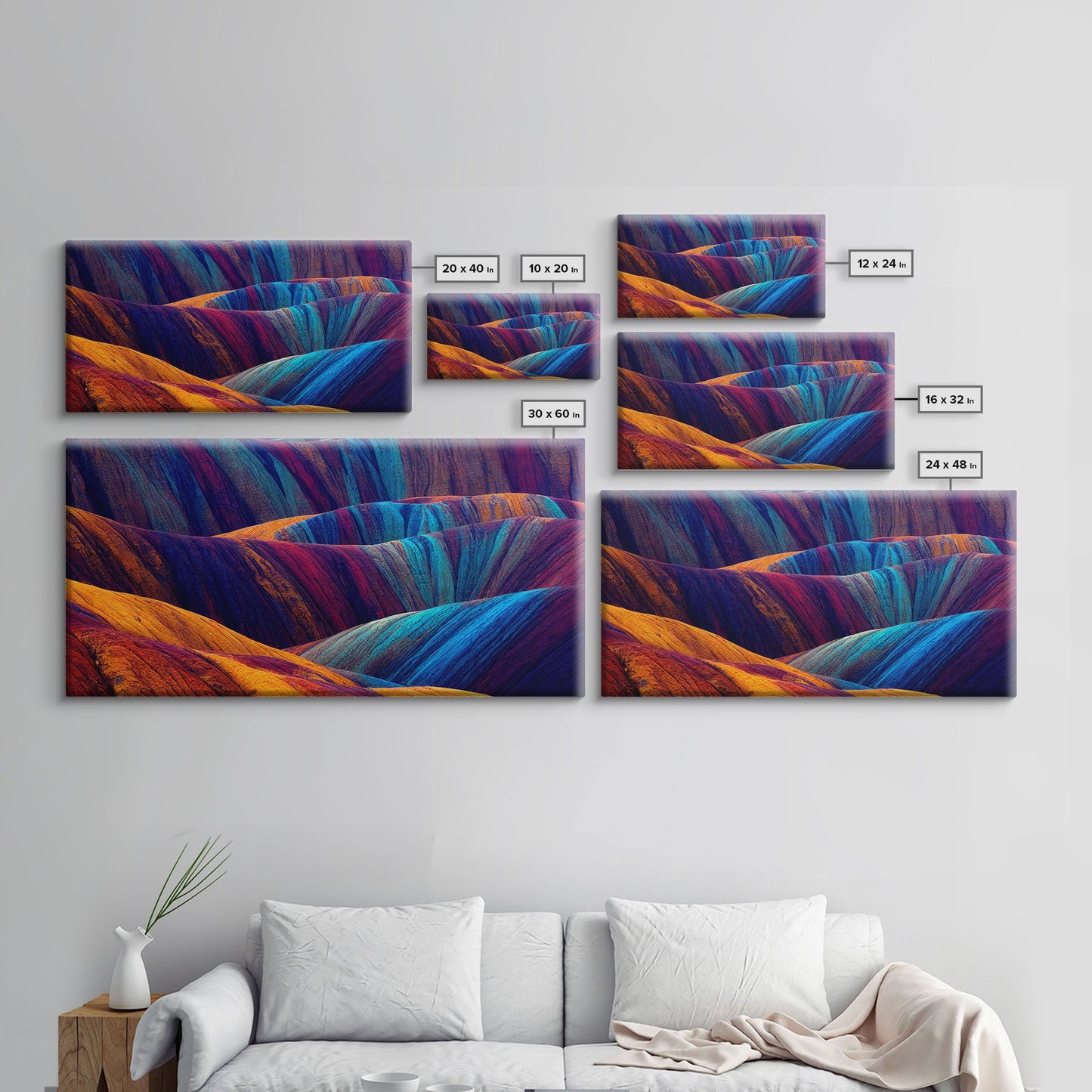 Beautiful Geological art, Geology, Colorful stone formations, ready to hang canvas print wall art, framed canvas wall art, mancave wall art