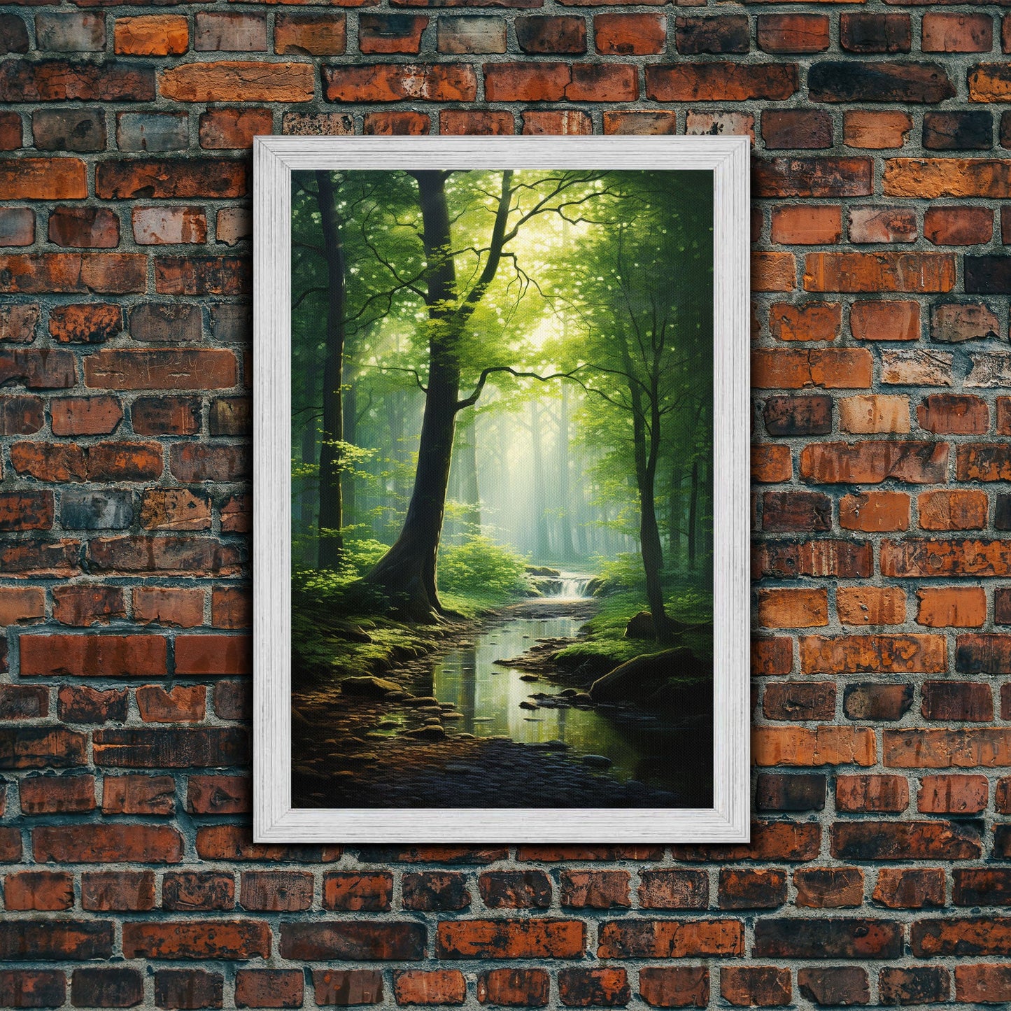 Forest Wall Art, Nature Inspired Art, Trees Art, Canvas Print, Wall Art, Vertical Print, Engagement Gift, Camper Wall Decor, Bedroom Prints