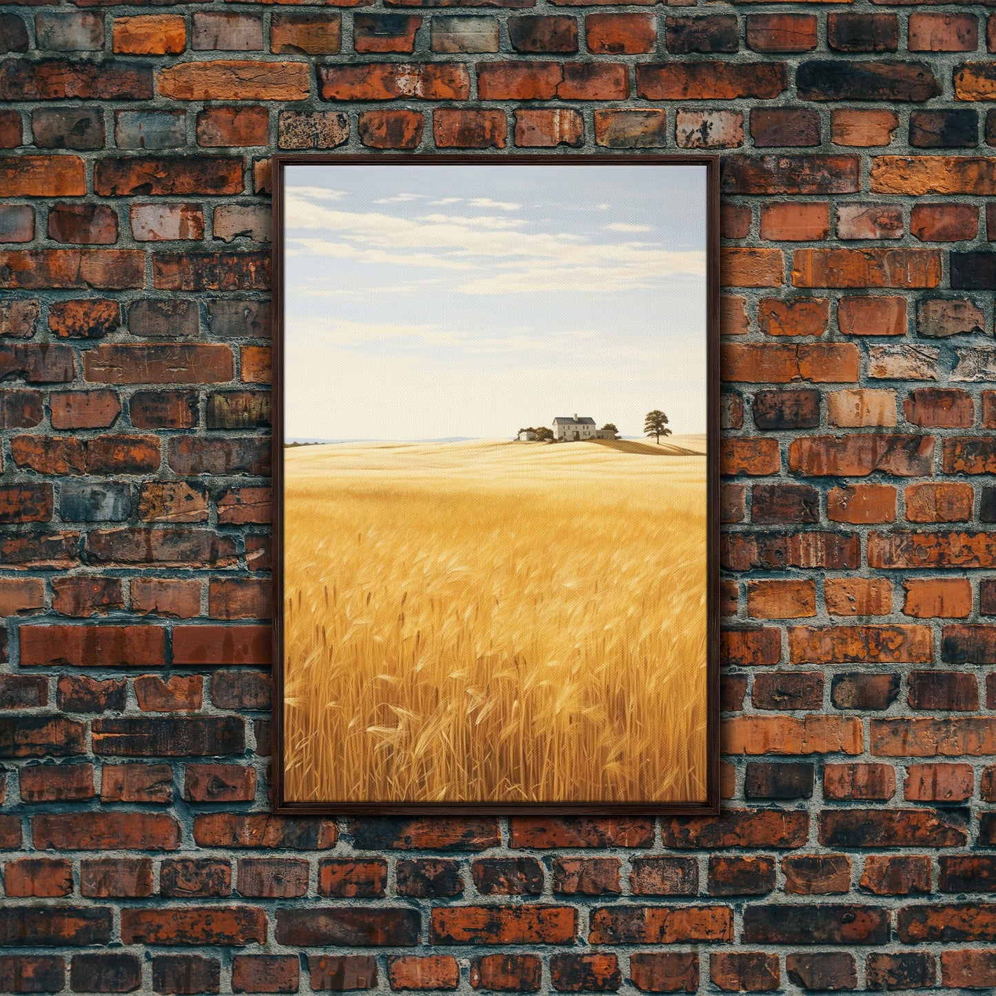 Wheat Field Wall Art, Farm Print, Countryside Wall Print, Canvas Print, Wall Art, Vertical Print, Country Home Decor, Family Gift, RV Decor