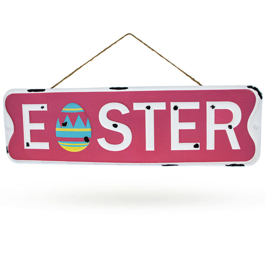 Easter Metal Wall Sign 18 Inch Wide