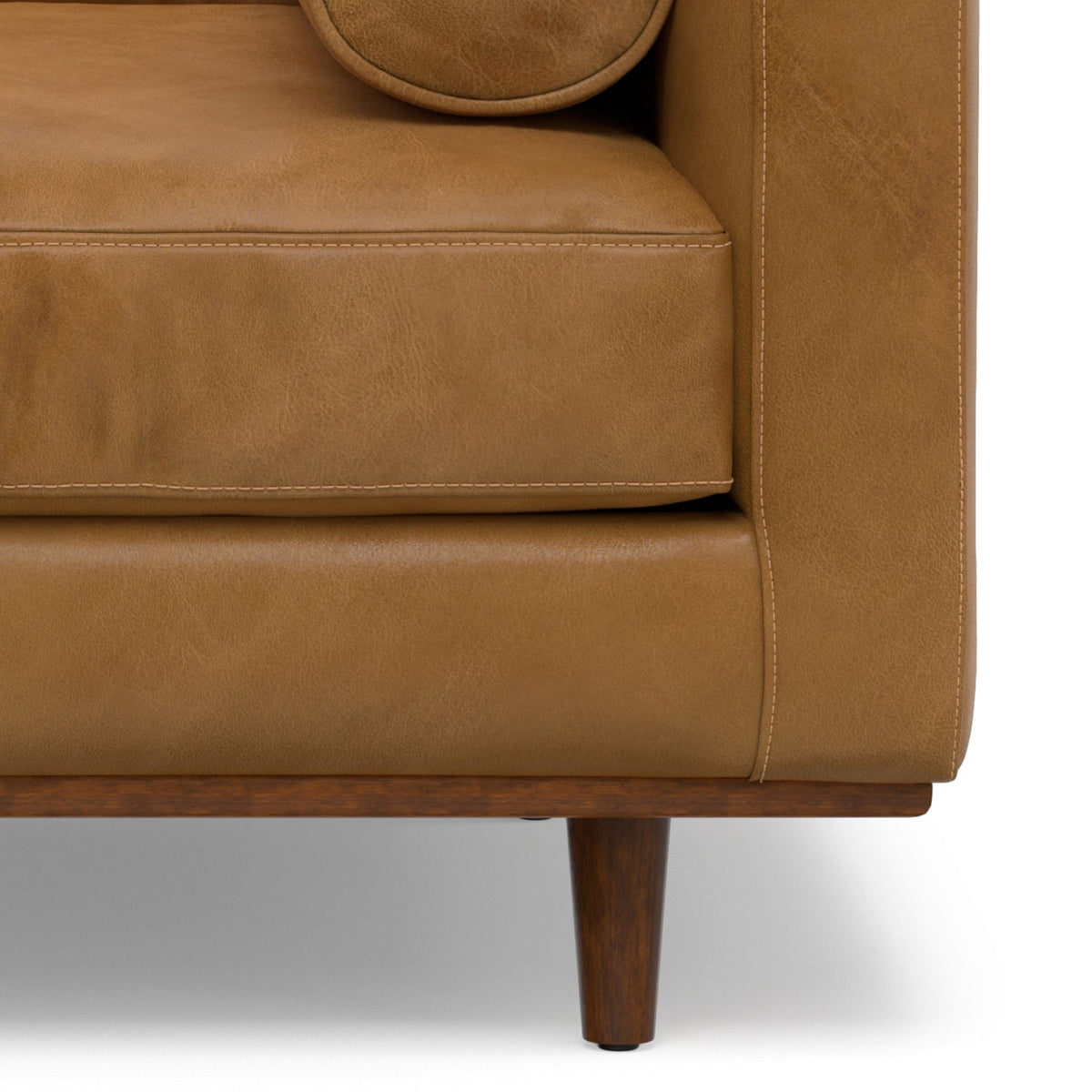 Morrison 42" Wide Mid-Century Modern Arm Chair in Sienna