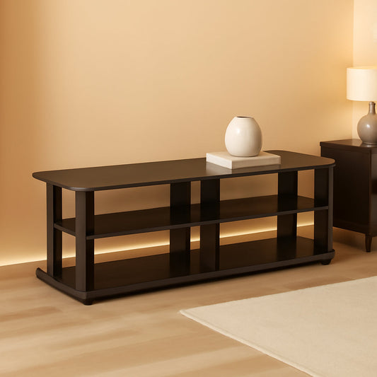 Nelly Dark Walnut Entertainment Center TV Stand 43.3W x 13.4H