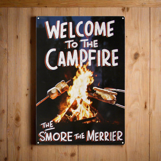 Tin Sign 12in x 17in-The Smore the Merrier