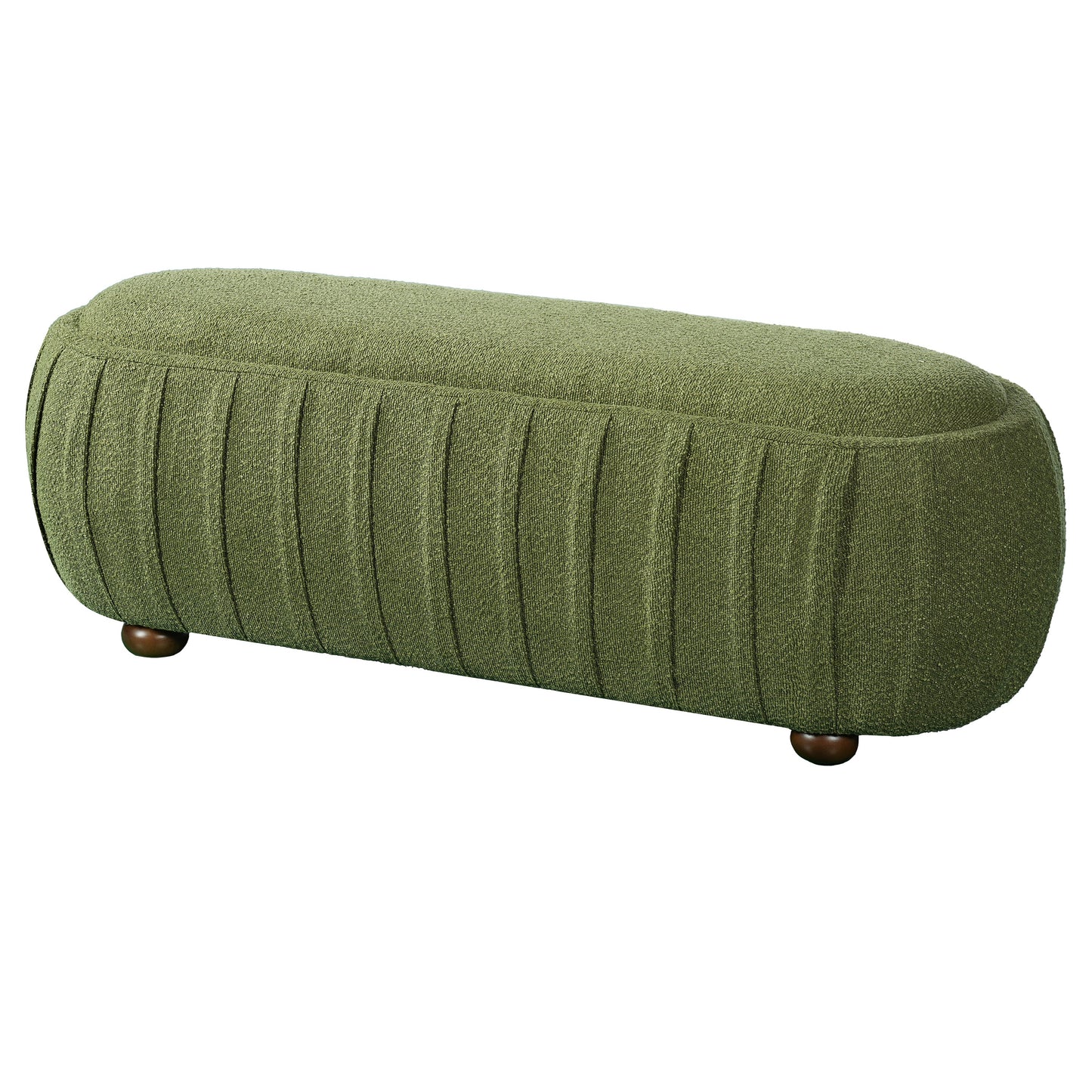 Upholstered Ottoman - Oval Shape