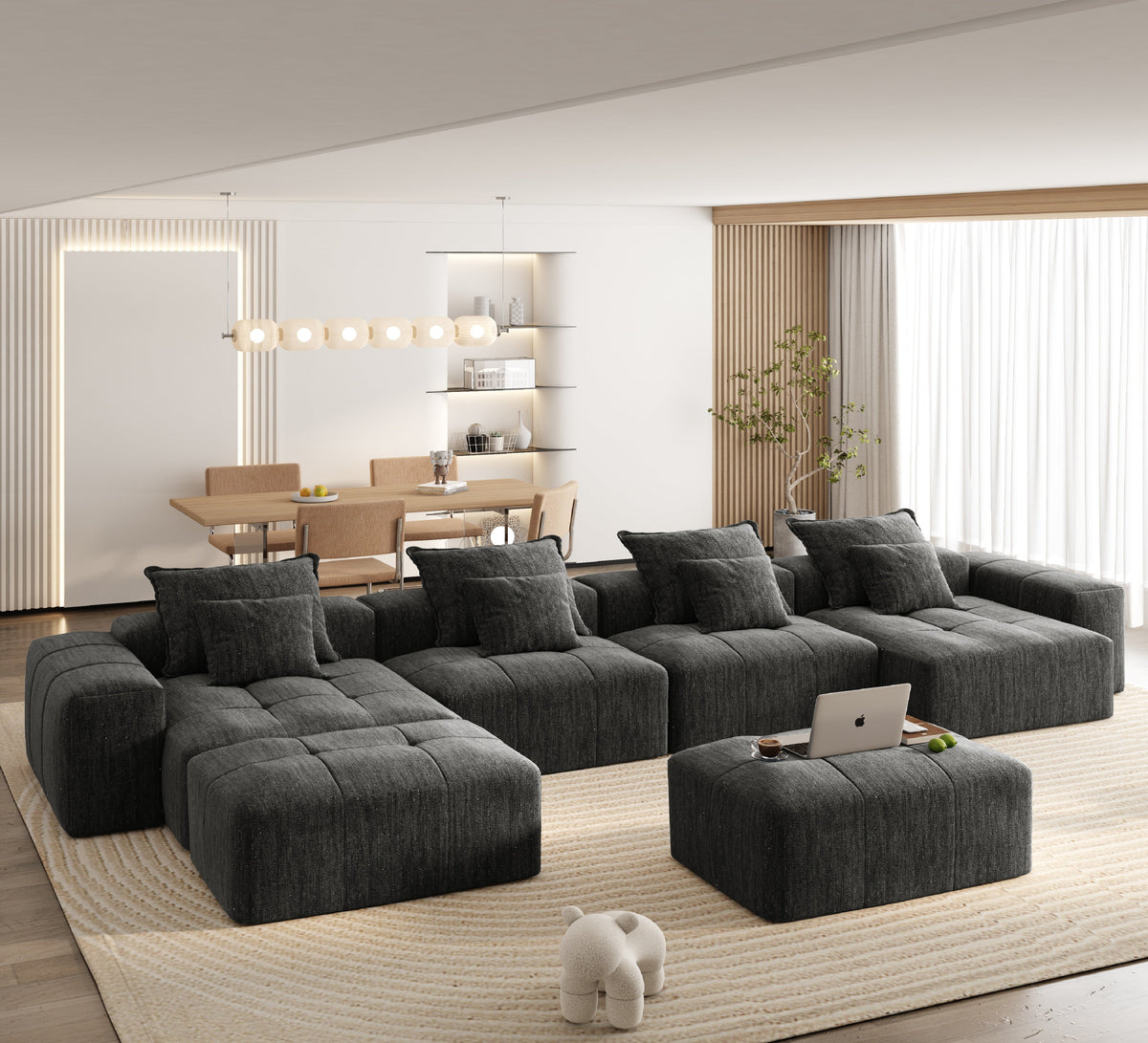 Modern Oversized Modular Sectional Sofa