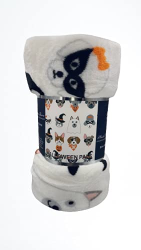 Decor&More Happy Halloween Microplush Throw Blanket (50" x 60")