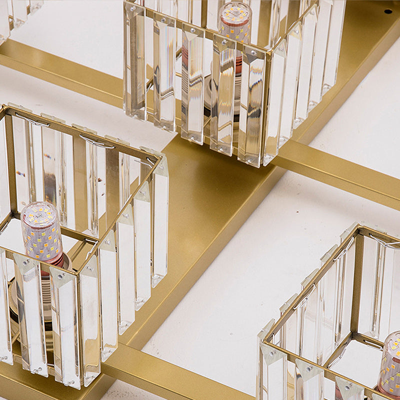 Anya's Modern Crystal Chandelier - Square Design